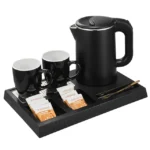 Hotel Electric Kettle Tray Set Home Appliances Electric Tea Kettle Set 0.6 L Electric Tea Kettle Set With Tray - Image 2